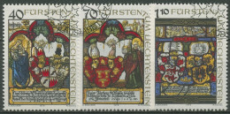 Liechtenstein 1979 Landesmuseum Wappenscheiben 731/33 Gestempelt - Oblitérés