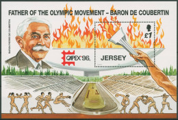 Jersey 1996 Olympia Olympisches Feuer Block 13 Postfrisch (C90801) - Jersey