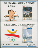 Grenada-Grenadinen 1992 Olympia Barcelona Block 237/38 Postfrisch (C94434) - Grenade (1974-...)