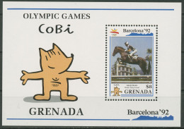 Grenada 1990 Olympia Sommerspiele Barcelona Reiten Block 251 Postfrisch (C95669) - Grenada (1974-...)