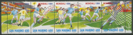 San Marino 1994 Fußball-WM USA 1577/81 ZD Postfrisch (C95066) - Nuevos