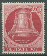 Berlin 1951 Freiheitsglocke Klöppel Links 77 Gestempelt (R19257) - Usados