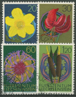 Liechtenstein 1972 Naturschutz Pflanzen 560/63 Gestempelt - Oblitérés