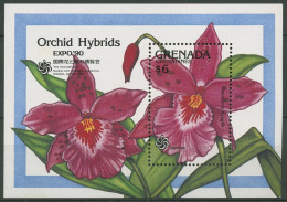 Grenada-Grenadinen 1990 EXPO Osaka Orchideen Block 185 Postfrisch (C94428) - Grenada (1974-...)