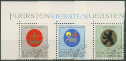 Liechtenstein 1970 Wappen Geistlicher Patronatsherren 533/35 Ecke Gestempelt - Usados