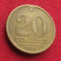 Brazil 20 Centavos 1945 Brasil Bresil Brazilie Brasile W ºº - Brazil