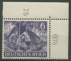 Deutsches Reich 1943 Tag Der Wehrmacht 834 Ecke 2 Oben Rechts Postfrisch - Nuevos