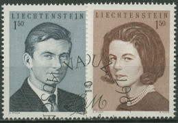 Liechtenstein 1967 Hochzeit Prinz Hans-Adam Gräfin Marie Aglae 478/79 Gestempelt - Used Stamps