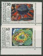 Liechtenstein 1975 Europa CEPT Gemälde 623/24 Ecke Postfrisch - Ungebraucht