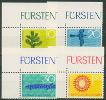 Liechtenstein 1966 Naturschutz Zeichnungen 460/63 Ecke Postfrisch - Neufs