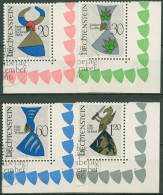 Liechtenstein 1966 Wappen 465/68 Ecke Gestempelt - Used Stamps