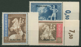 Deutsches Reich 1942 Postkongress Mit Aufdruck 823/25 Rand Rechts Postfrisch - Unused Stamps