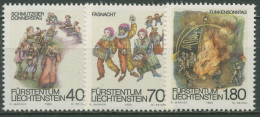 Liechtenstein 1983 Fastnachtsbräuche 818/20 Postfrisch - Unused Stamps