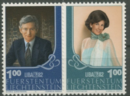 Liechtenstein 1982 LIBA Erbprinz Hans-Adam Prinzessin Marie 797/98 Postfrisch - Ungebraucht