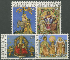 Liechtenstein 1976 Weihnachten Figuren Aus Wachs 662/65 Gestempelt - Gebraucht