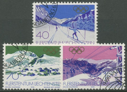 Liechtenstein 1979 Olympia Winterspiele Lake Placid'80 735/37 Gestempelt - Usados
