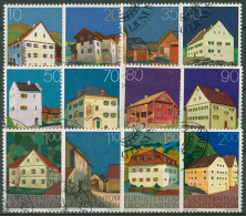 Liechtenstein 1978 Gebäude Häuser 694/05 Gestempelt - Used Stamps