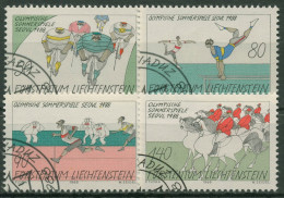 Liechtenstein 1988 Olympia Sommerspiele Seoul 947/50 Gestempelt - Usati