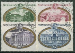 Liechtenstein 1977 Bauwerke Schlösser 680/83 Gestempelt - Used Stamps