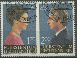 Liechtenstein 1984 Erbprinz Hans-Adam Erbprinzessin Marie 864/65 Gestempelt - Usati