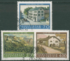Liechtenstein 1999 Gemälde Maler Eugen Verling 1212/14 Gestempelt - Used Stamps