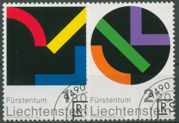 Liechtenstein 2001 Zeitgenössische Kunst Gottfried Honegger 1281/82 Gestempelt - Gebruikt