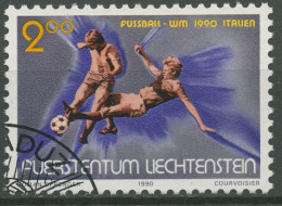 Liechtenstein 1990 Fußball-WM Italien 987 Gestempelt - Gebraucht