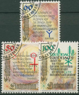 Liechtenstein 1993 Weihnachten Gedichte 1073/75 Gestempelt - Used Stamps