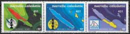 Nouvelle Calédonie 1991 - Yvert N° 613 A - Michel N° 903/905 Str.   ** - Ungebraucht