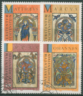 Liechtenstein 1996 Weihnachten Die Evangelisten Buchmalereien 1141/44 Gestempelt - Used Stamps