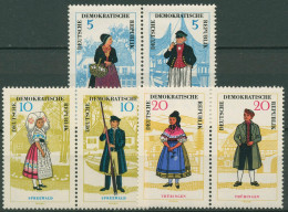 DDR 1964 Volkstrachten Rügen Spreewald Thüringen 1074/79 ZD Postfrisch - Nuevos