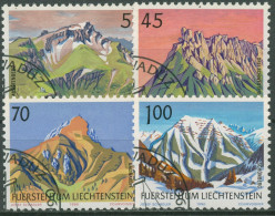 Liechtenstein 1990 Berge 993/96 Gestempelt - Gebraucht