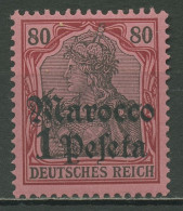 Deutsche Post In Marokko 1905 Germania Mit Aufdruck 29 Postfrisch, Signiert - Morocco (offices)