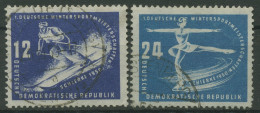 DDR 1950 1. Wintersportmeisterschaften 246/47 Gestempelt, Zahnfehler (R19573) - Used Stamps