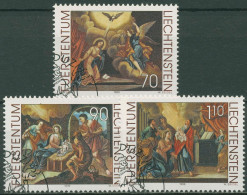 Liechtenstein 1999 Weihnachten Kirchenbilder 1217/19 Gestempelt - Gebraucht