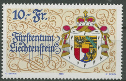 Liechtenstein 1996 Neue Verfassung Großes Staatswappen 1136 Postfrisch - Unused Stamps