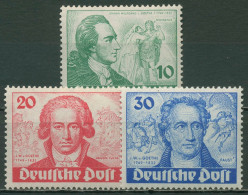 Berlin 1949 200. Geburtstag Von Johann Wolfgang Von Goethe 61/63 Postfrisch - Unused Stamps