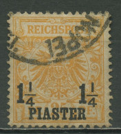 Deutsche Post In Der Türkei 1889 Krone/Adler Mit Aufdruck 9 B Gestempelt - Turkse Rijk (kantoren)