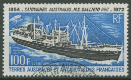 Franz. Antarktis 1973 Schiff MS Gallieni 82 Gestempelt - Gebraucht