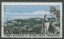 Franz. Antarktis 1968 Port-aux-Francaise Kaiserpinguin 40 Gestempelt - Gebruikt