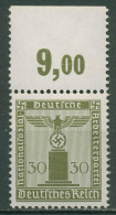 Deutsches Reich Dienst 1942/44 Platte Oberrand D 164 P OR Postfrisch - Oficial