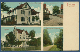 Gruß Aus Hagenest Schule Kurhotel Forsthaus, Gelaufen 1917 Als Feldpost (AK3340) - Leipzig