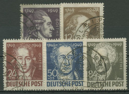 SBZ Allg. Ausgabe 1948 200. Geb. Joh. Wolfgang Von Goethe 234/38 Sonderstempel - Altri & Non Classificati