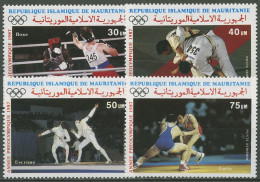 Mauretanien 1987 Olympische Spiele In Seoul Boxen Judo 906/09 Postfrisch - Mauretanien (1960-...)