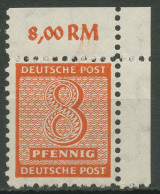 SBZ West-Sachsen 1945 Amtl. (Versuchs)-Zähnung 122 X Ecke 2 Postfrisch - Autres & Non Classés