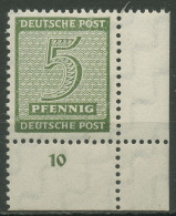 SBZ West-Sachsen 1945 Ziffern 128 X W Ecke 4 Unten Rechts Postfrisch - Altri & Non Classificati