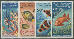 Franz. Somaliküste 1966 Meerestiere Koralle Fische 377/80 Postfrisch - Neufs