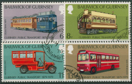 Guernsey 1979 Öffentliche Verkehrsmittel Straßenbahn Bus 191/94 Gestempelt - Guernsey