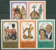 Grenada 1977 Königin Elisabeth II. 25 Jahre Regentschaft 822/26 A Postfrisch - Grenada (1974-...)