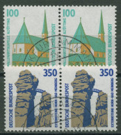 Bund 1989 Sehenswürdigkeiten SWK Waagerechte Paare 1406/07 Gestempelt - Used Stamps